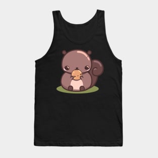 Cute squirrel with pancake Tank Top